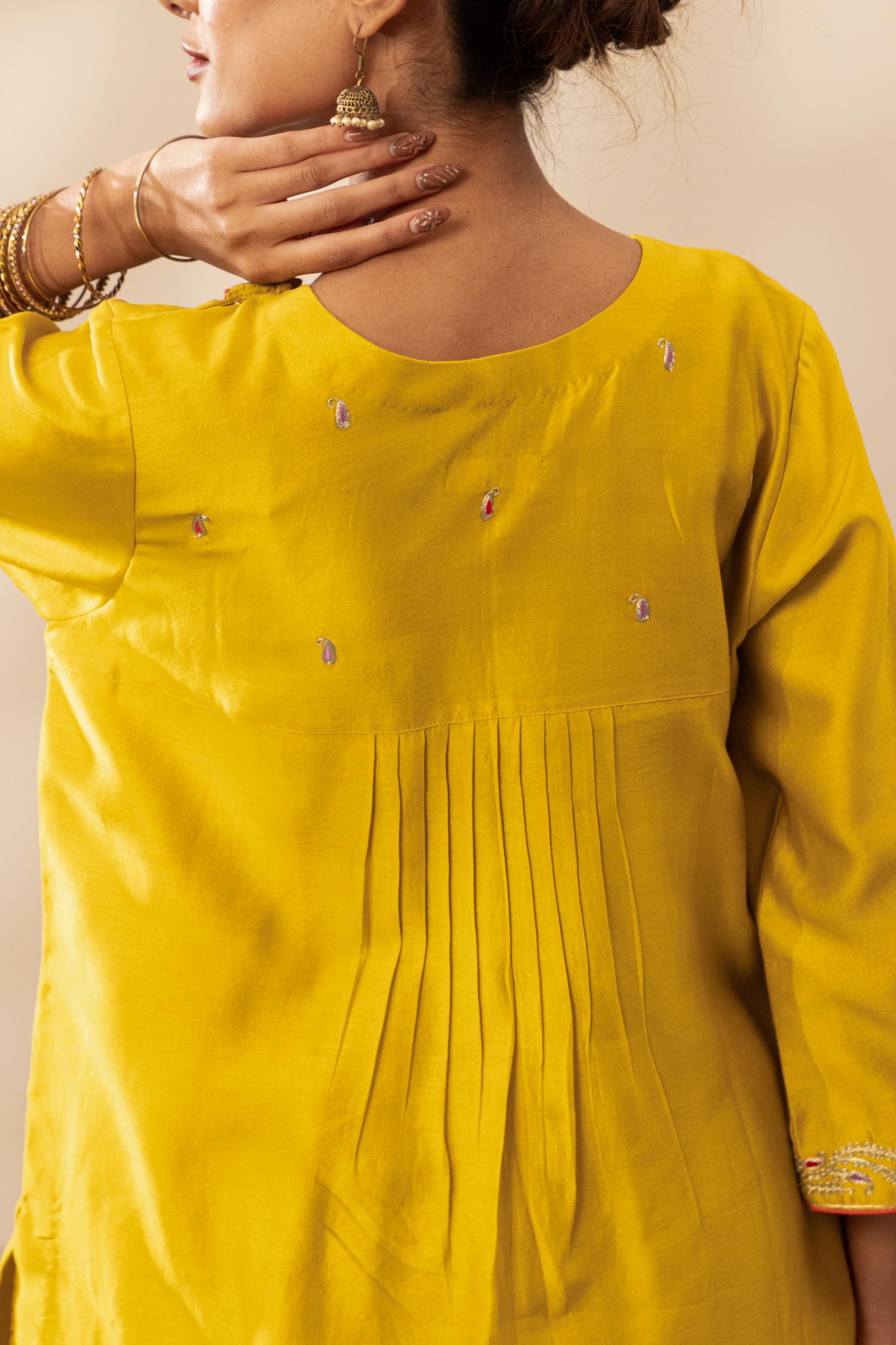 Sunheri Haldi Kurta Set