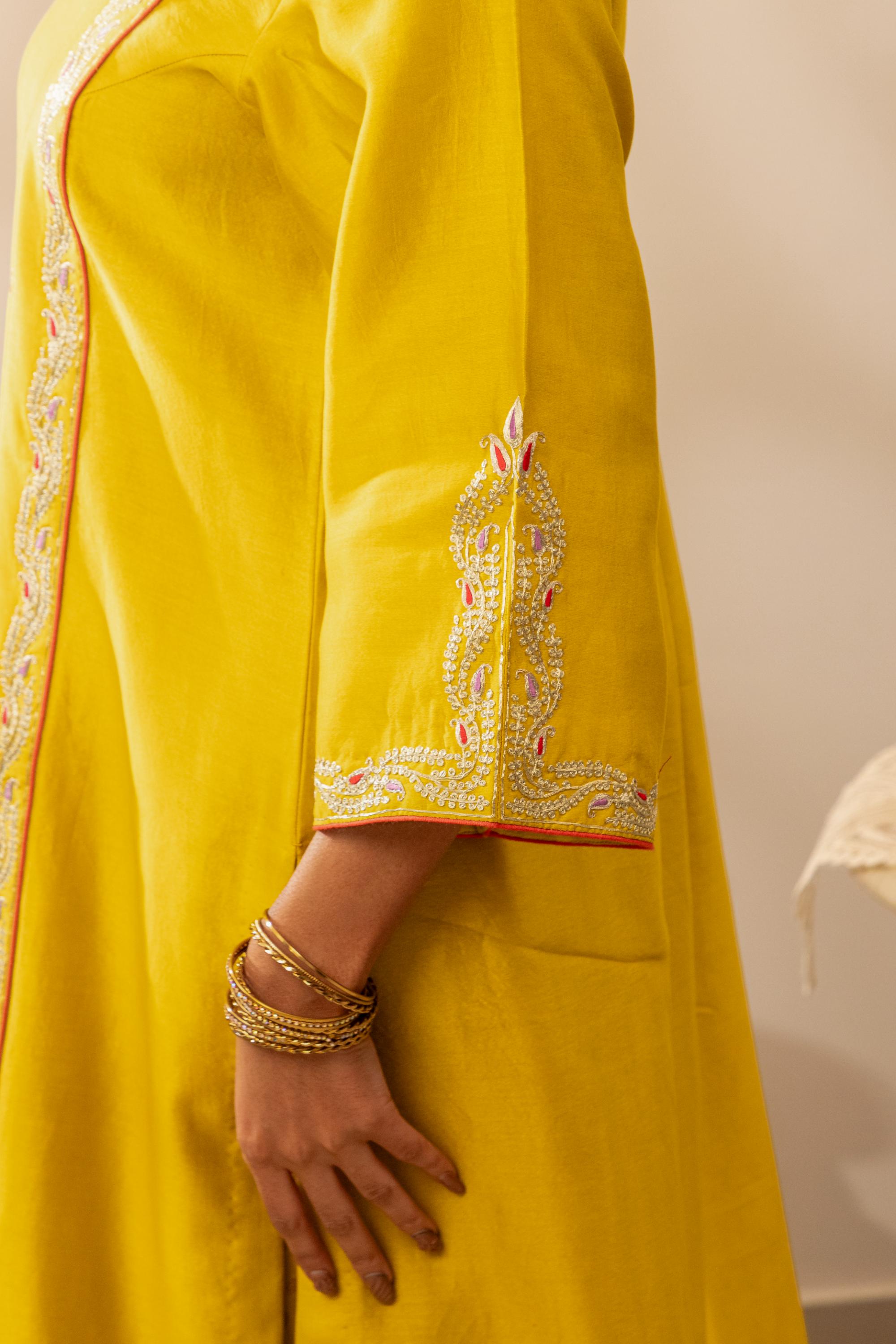 Sunheri Haldi Kurta Set