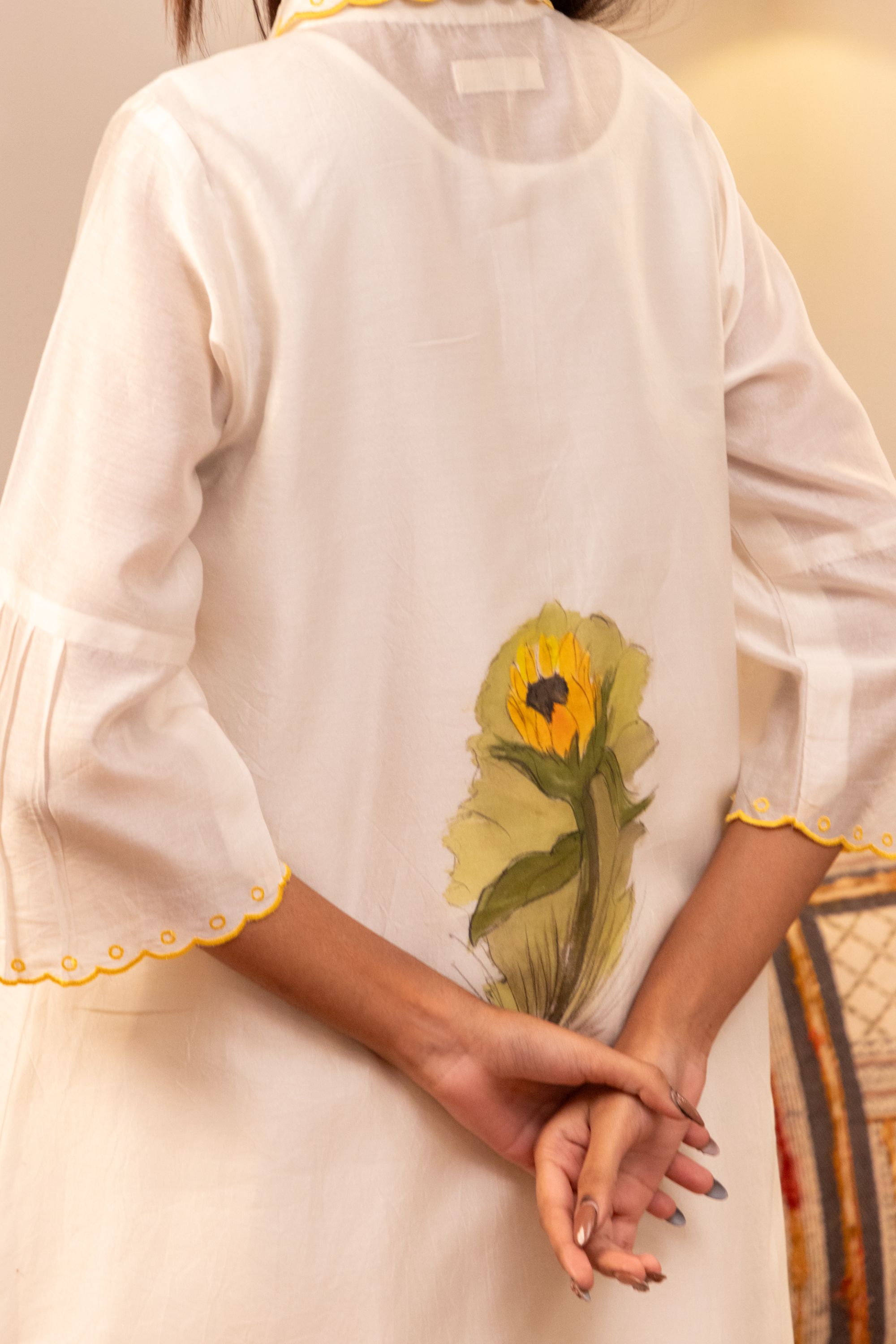 Sunflower Chanderi Kurta Set