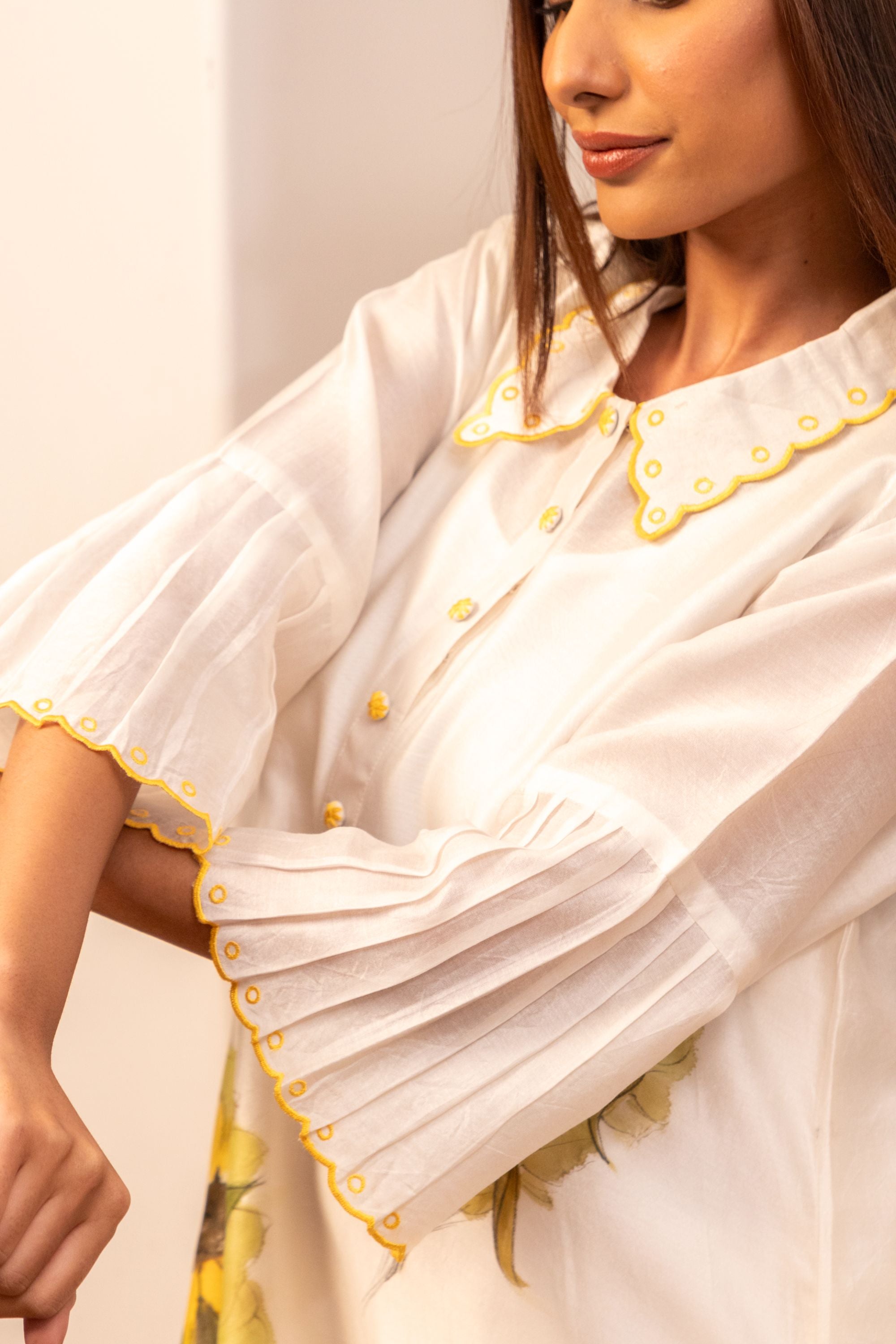 Sunflower Chanderi Kurta Set