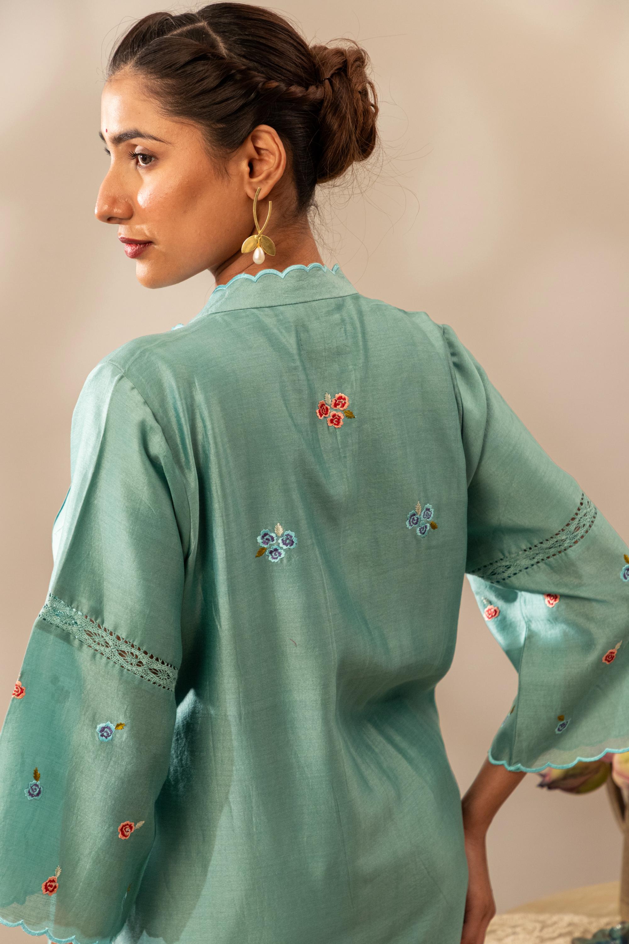 Sea Blue Rose Garden Set