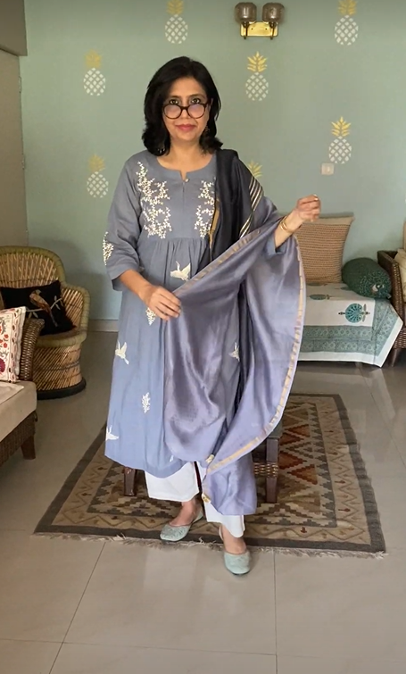 Grey Dove Kurta