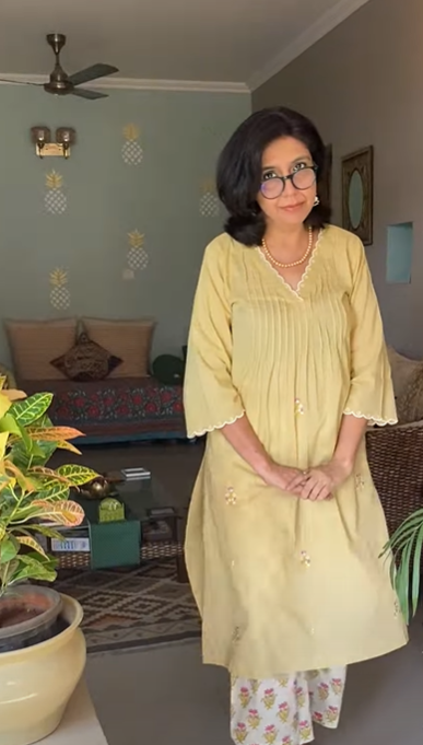 Yellow Lotus Kurta