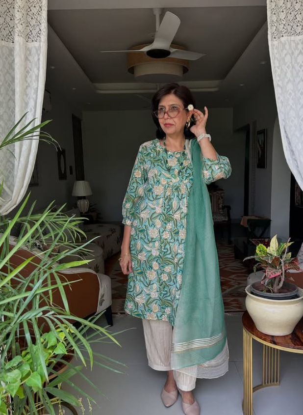 Cotton Green Printed Co Ord Set