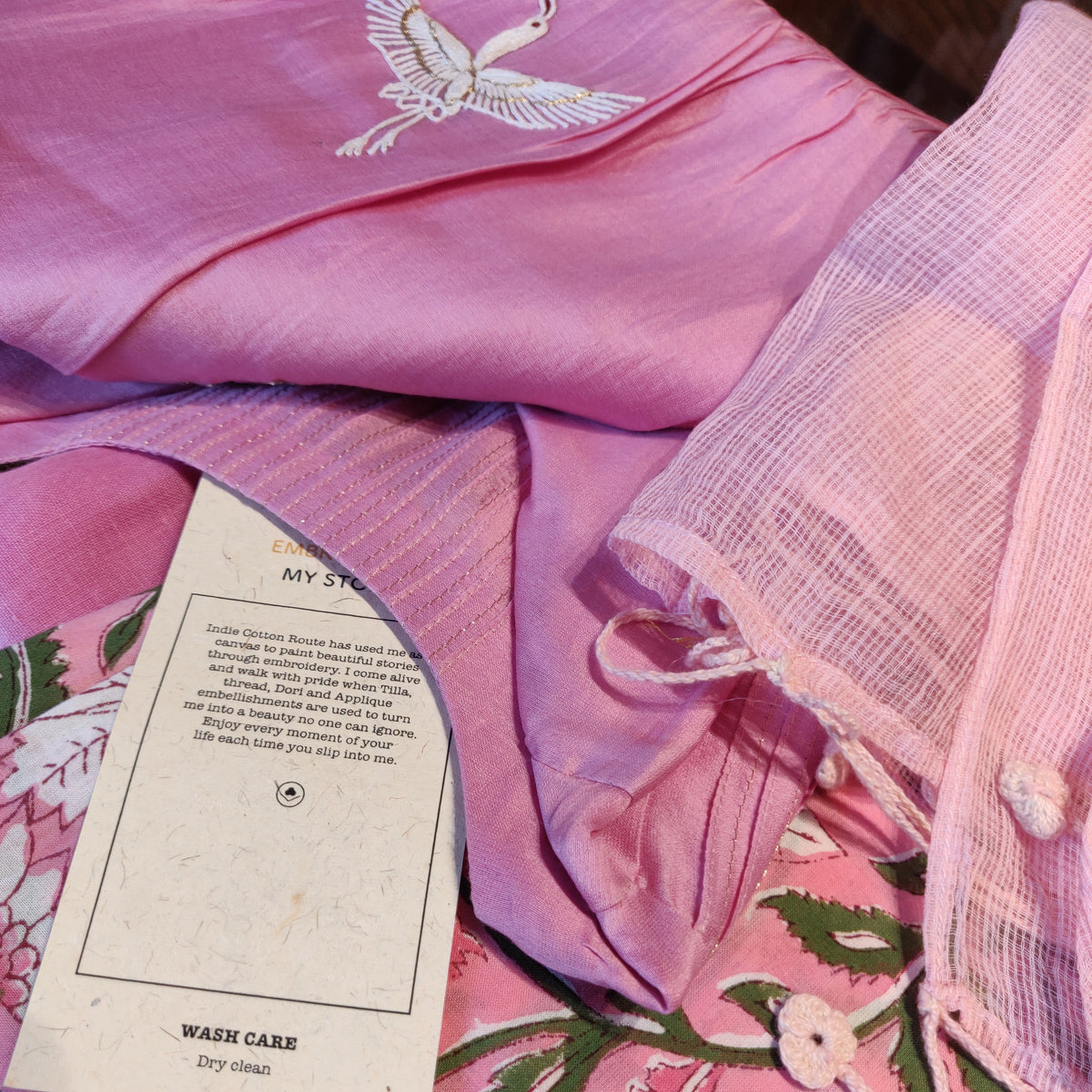 Flamingo flock Kurta