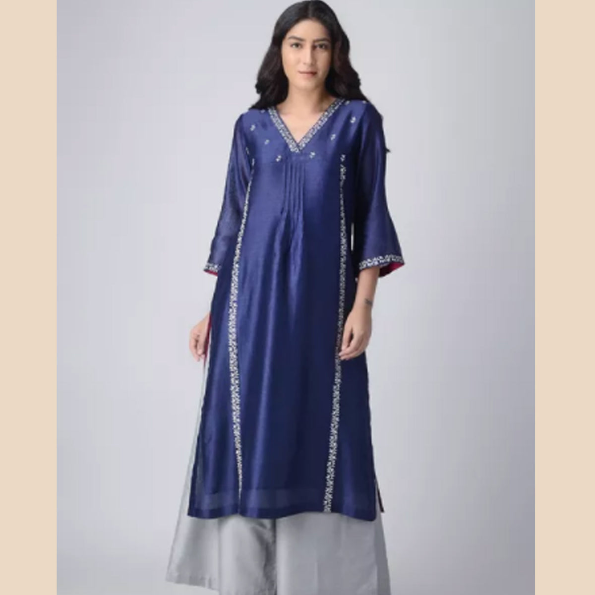 chanderi silk kurta set of 3