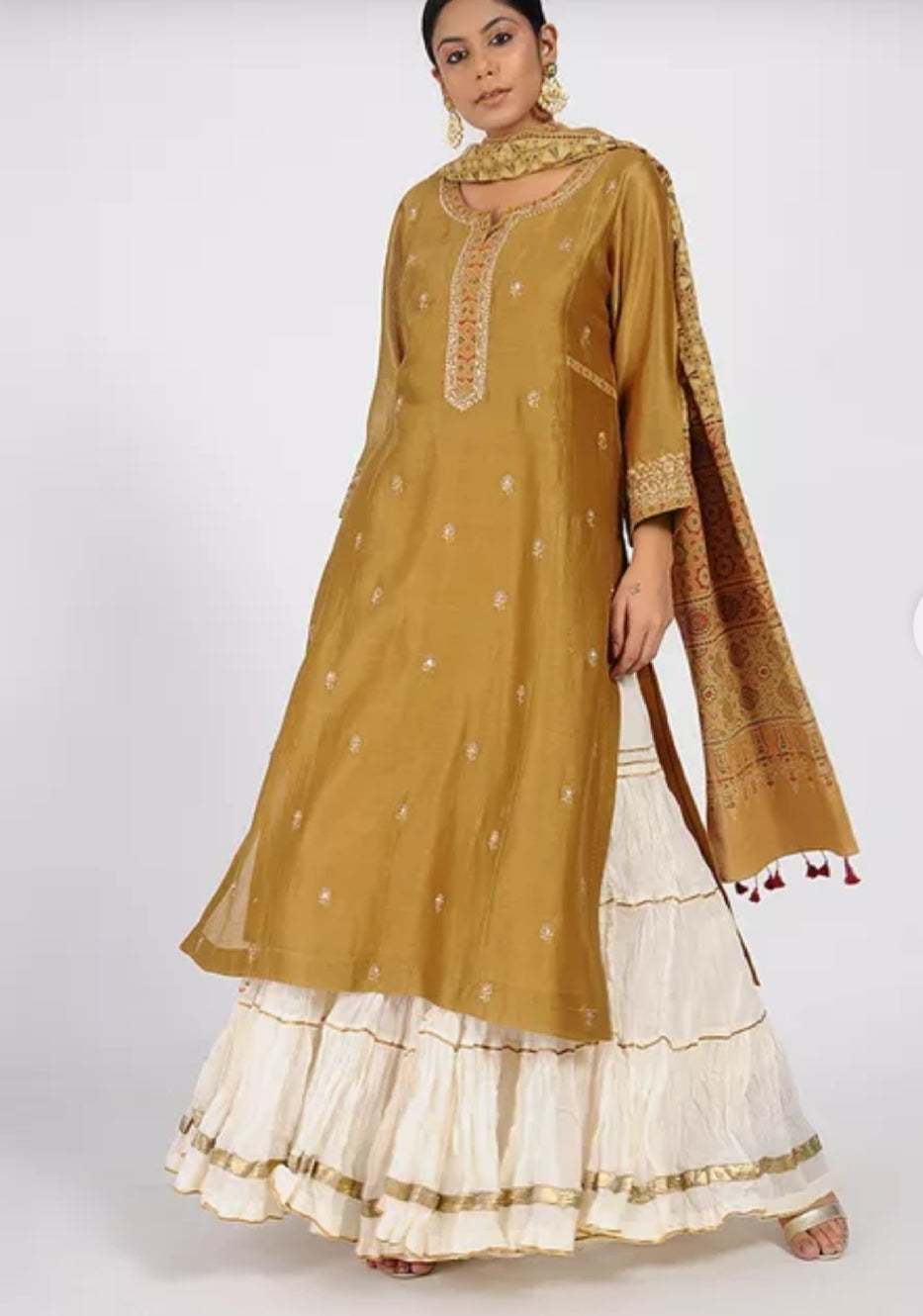Golden Ochre_Chanderi_silk_kurta