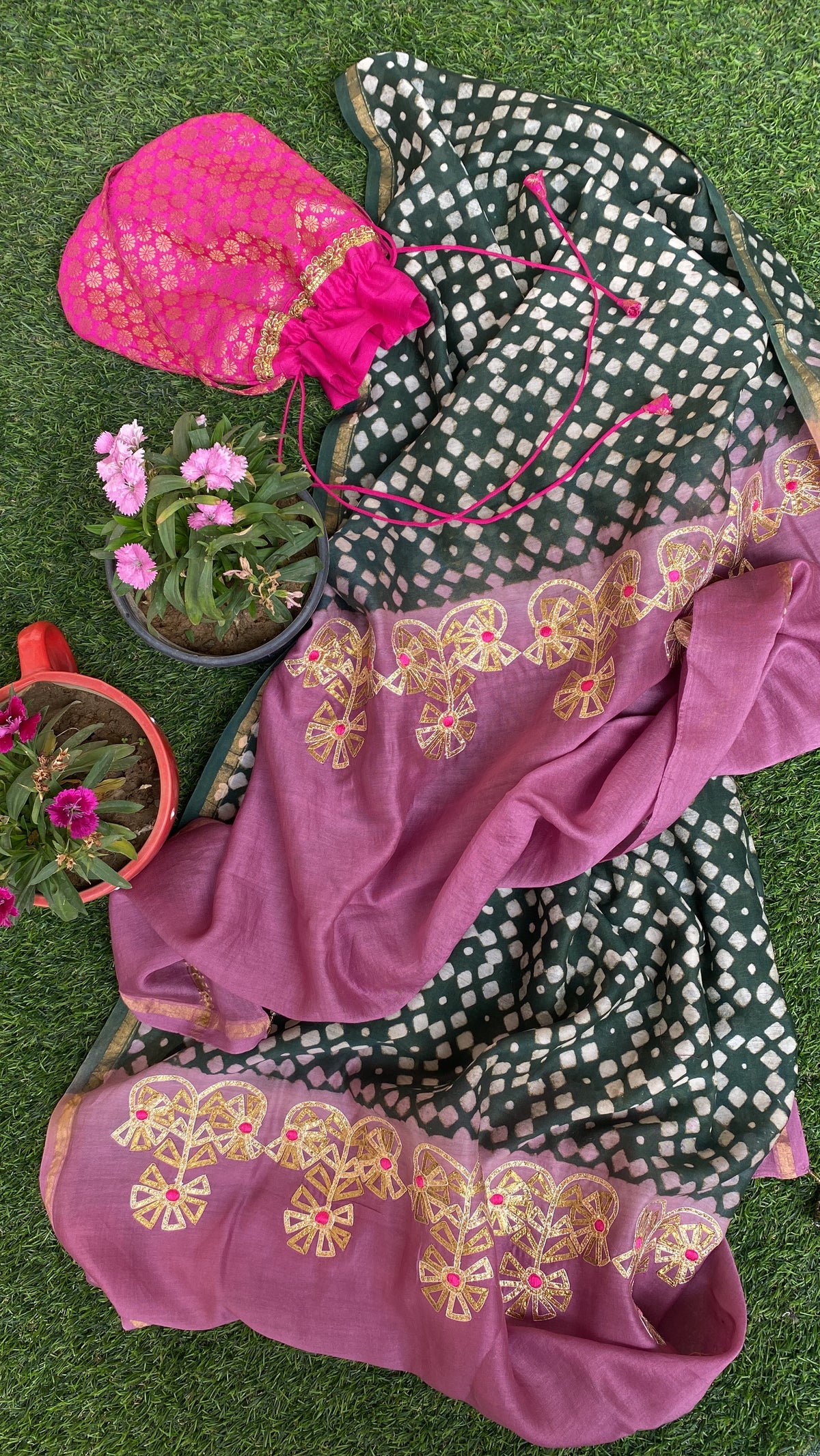 Paradise garden dupatta